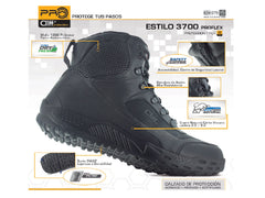 Botas Cliff Tactic Mid Negro para Hombre