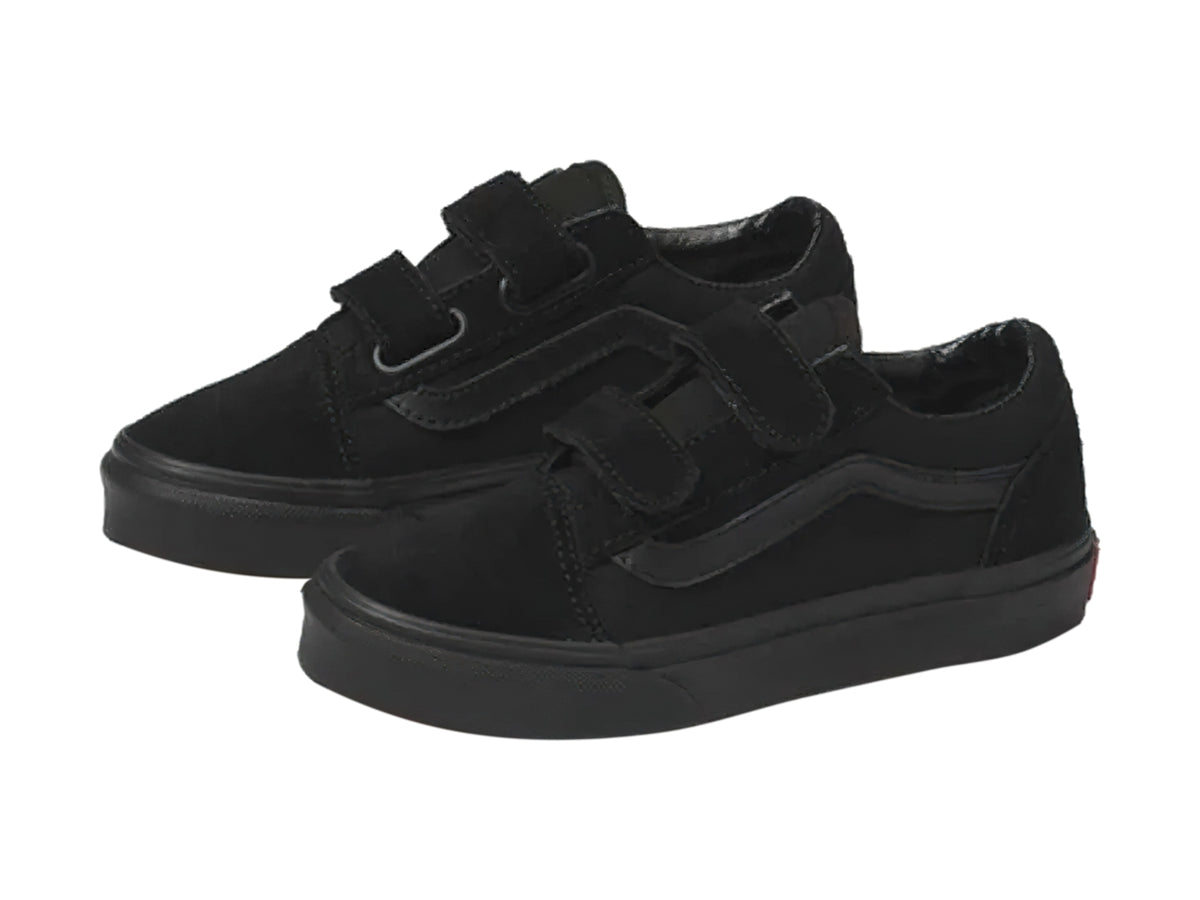 Tenis Vans Old Skool V Negros para Niño