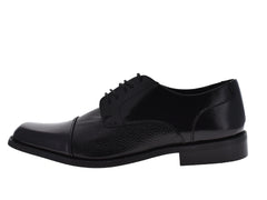 Zapatos Evolucion Negros de Cuero para Hombre