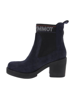 Botines Tommy Hilfiger Corporate Elastic Suede Azul para Mujer