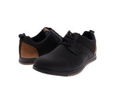 Zapatos Custom Style Flint Negro Camel para Hombre