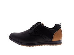 Zapatos Custom Style Flint Negro Camel para Hombre