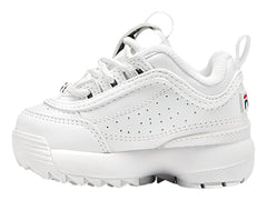 Tenis FILA Disruptor II Blanco, Marino y Rojo para Niña