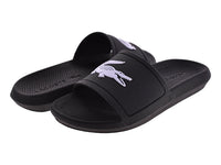 Sandalias Lacoste Croco Slide Negro para Mujer