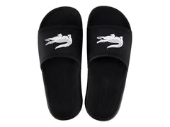 Sandalias Lacoste Croco Slide Negro para Mujer
