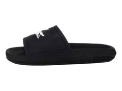 Sandalias Lacoste Croco Slide Negro para Mujer