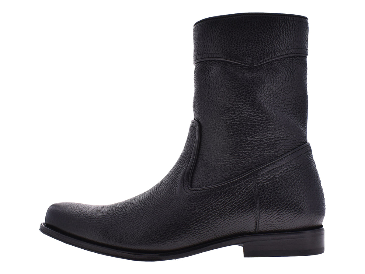 Botines Formales Cuadra Negro para Hombre
