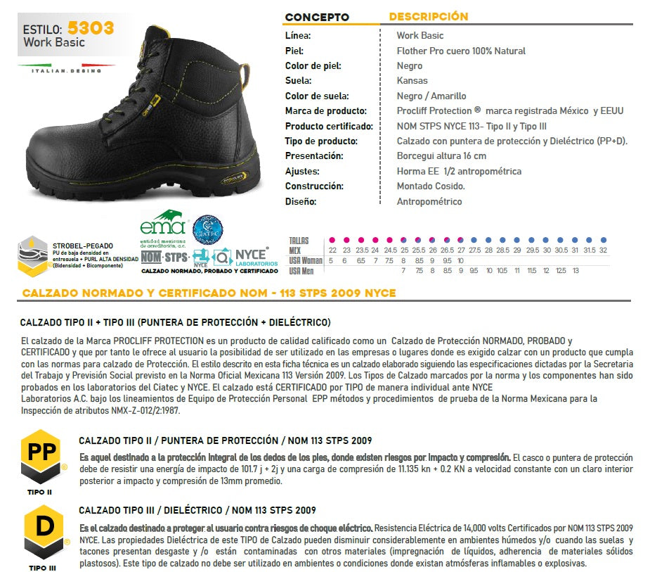 Botas Cliff 5303 Para Hombre