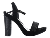 Sandalias Sary de Tacón Negro para Mujer