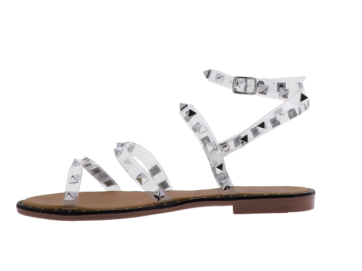 Sandalias Luna Rosa Transparentes para Mujer