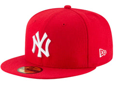 Gorra New Era New York Yankees Roja Visera Plana