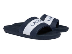 Sandalias Lacoste Croco Slide Azul Marino para Hombre