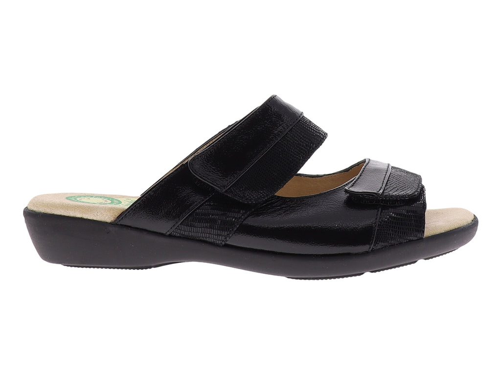 Sandalias Capricho Sandalia Negra Dama 16360 Para Mujer