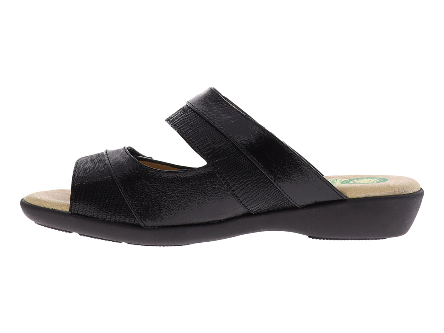 Sandalias Capricho Sandalia Negra Dama 16360 Para Mujer