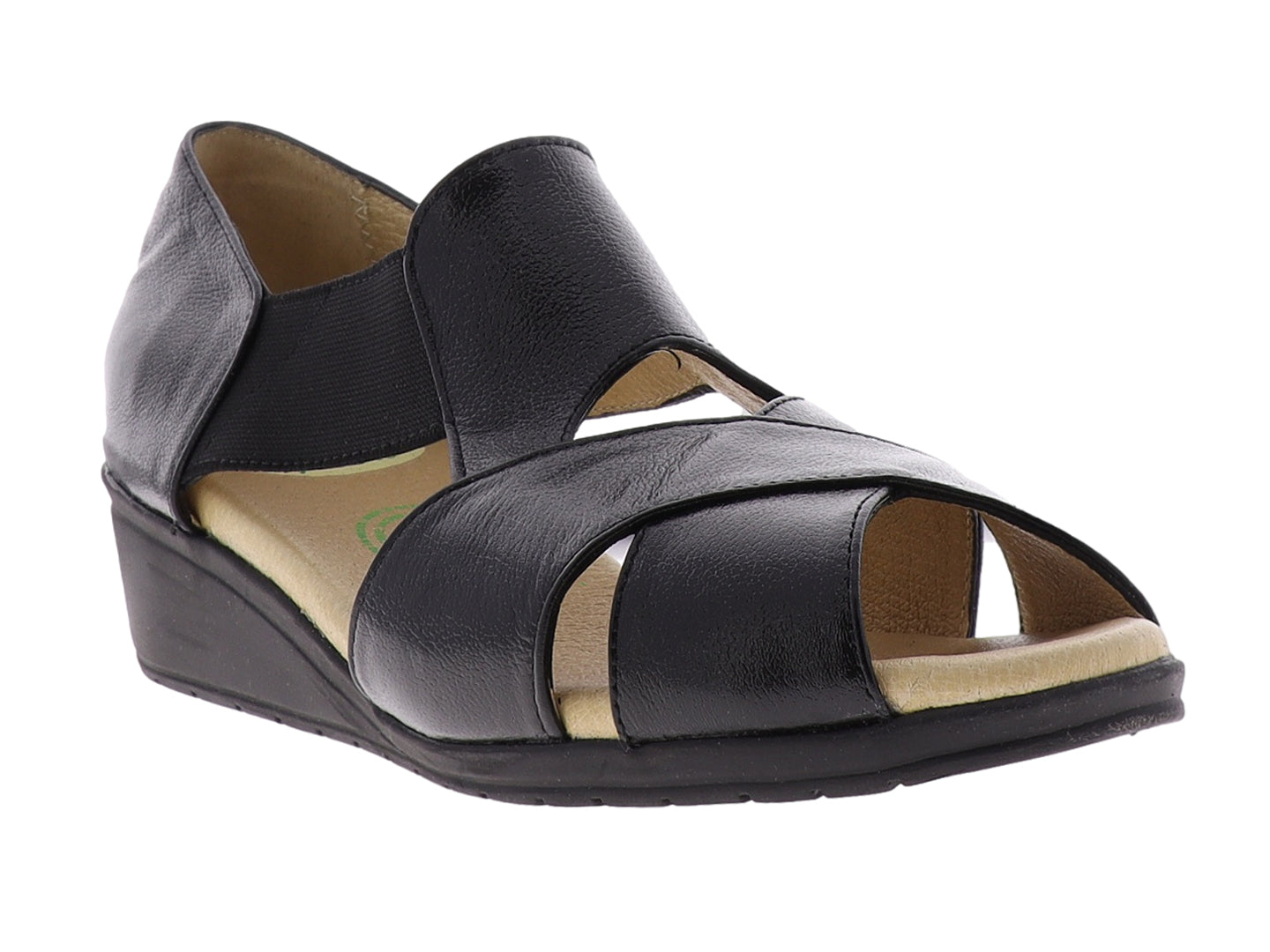 Sandalias Capricho Sandalia Negra Dama 27074 Para Mujer