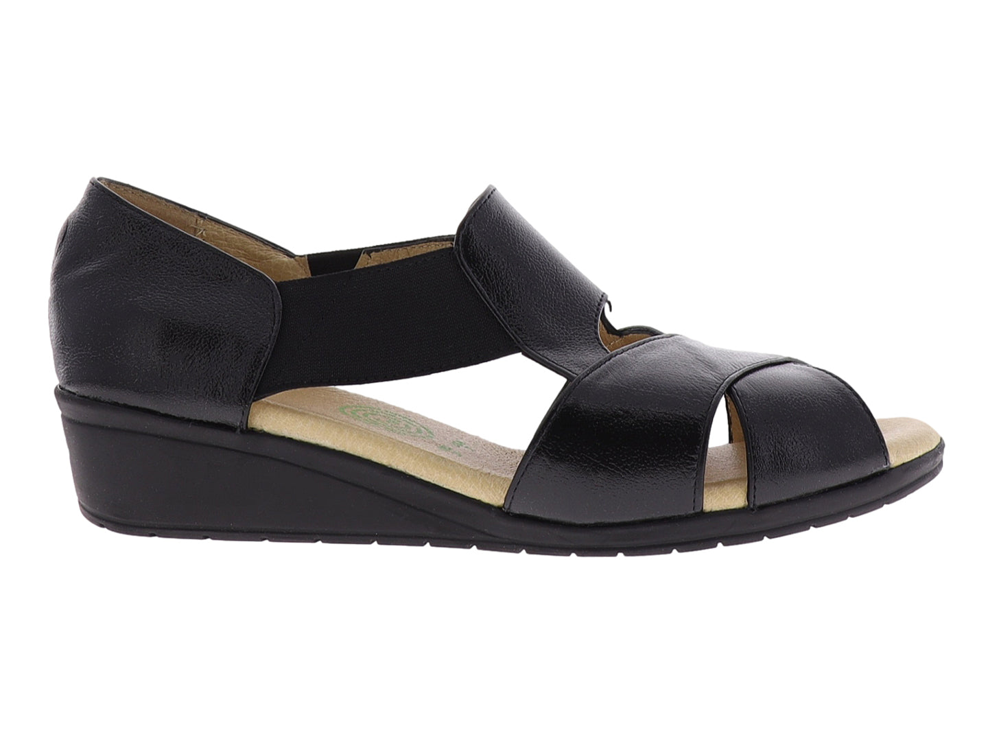 Sandalias Capricho Sandalia Negra Dama 27074 Para Mujer