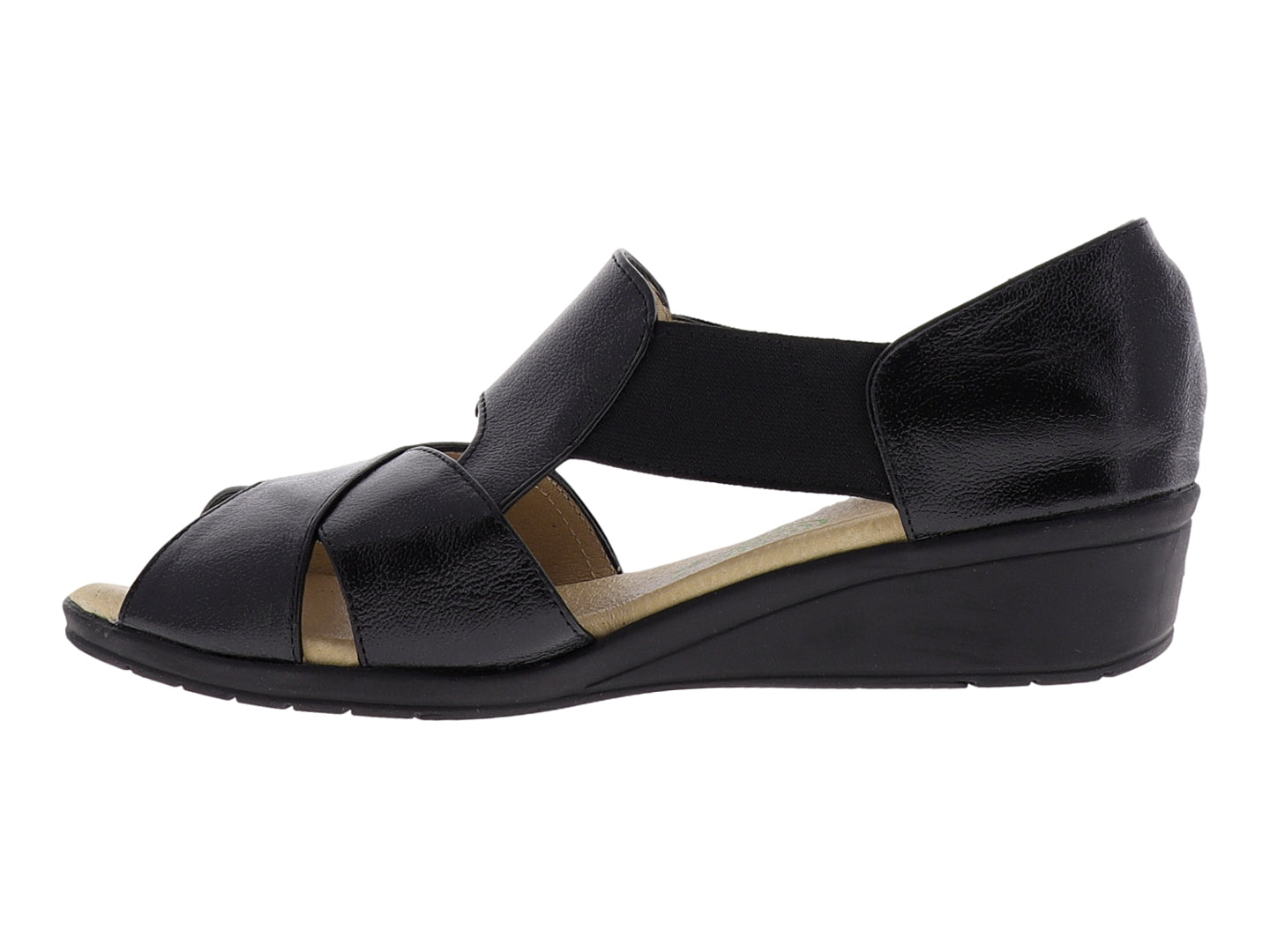 Sandalias Capricho Sandalia Negra Dama 27074 Para Mujer