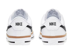 Tenis Nike Court Legacy Blanco y Café para Niño
