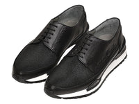 Tenis Cuadra de Mantarraya Negro para Hombre