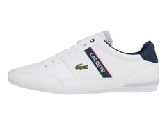 Tenis Lacoste Chaymon Blanco Azul y Rojo para Hombre