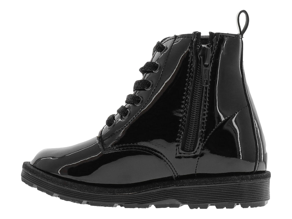 Botas Coqueta Negro Charol para Niña