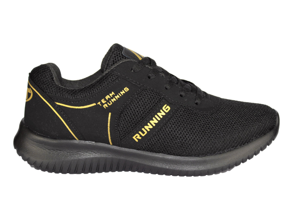 Tenis Alterno Negro con Oro para Mujer