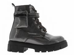 Botas Miroslava de Charol Negro para Niña