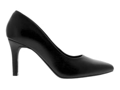 Zapatillas Flexi de Piel Negro para Mujer