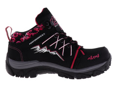 Botas 4X4 Excursionismo Negro y Fucsia para Mujer