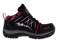 Botas 4X4 Excursionismo Negro y Fucsia para Mujer