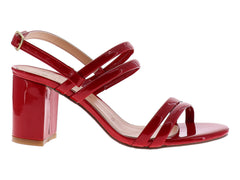 Sandalias Luna Rosa Charol Rojo para Mujer