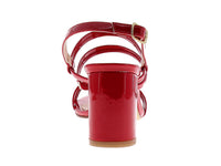 Sandalias Luna Rosa Charol Rojo para Mujer