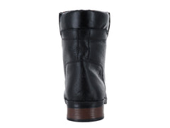 Botas Militares Nevada Piel Sorrento Negro para Mujer