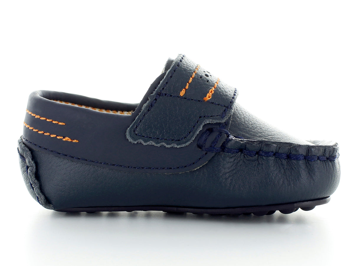 Zapatos Mocasines Miniburbujas Color Marino para Bebé