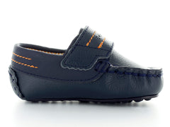 Zapatos Mocasines Miniburbujas Color Marino para Bebé