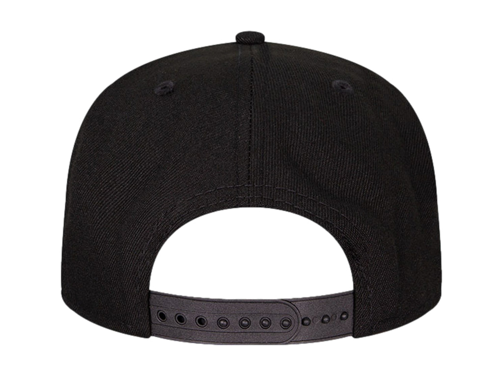 Gorra New Era Negra de Visera Plana para Hombre