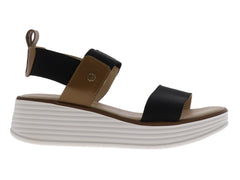 Sandalias Hispana Plataforma Negro para Mujer