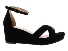 Sandalias Luna Rosa Roca Negro para Mujer