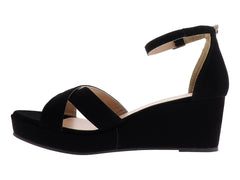Sandalias Luna Rosa Roca Negro para Mujer