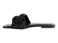 Sandalias Luna Rosa Casuales Negras para Mujer