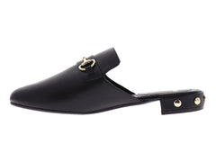 Zapatos Mocasín Mule Vicenza Negro para Mujer