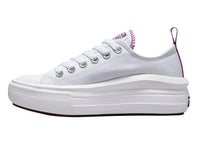 Tenis Converse Chuck Taylor All Star Move Blanco y Morado para Niña