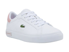 Tenis Lacoste Powercourt Blanco y Rosa para Niña