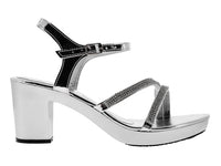 Zapatillas Sary Plata Espejo para Mujer