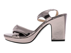 Sary Zapatillas de Fiesta Color Gris Metálico para Mujer