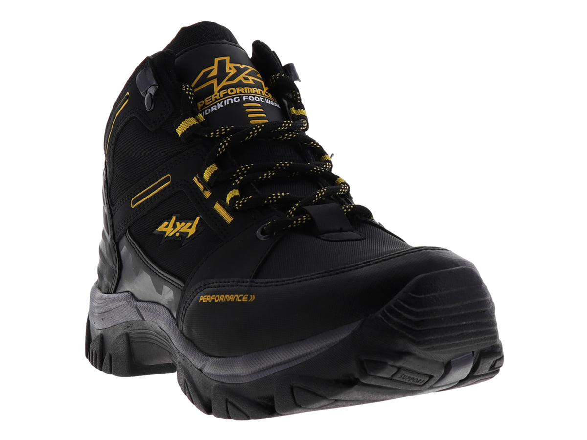 Botas 4X4 Negro con Amarillo para Hombre