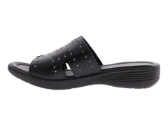 Sandalias Relax de Piel Negro para Mujer