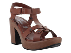 Sandalias MELI&ANA de Plataforma Color Tan
