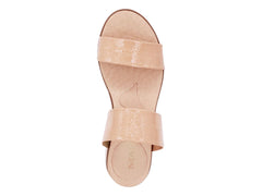 Sandalias Manet Charol Arrugado Color Maquillaje para Mujer