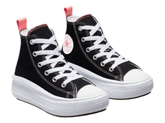 Tenis Converse Chuck Taylor All Star Move Hi Negro y Rosa para Niña